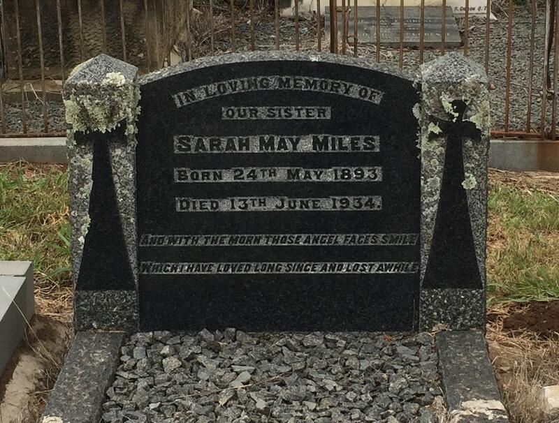 MILES Sarah May 1893-1934