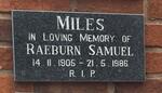 MILES Raeburn Samuel 1905-1986