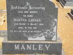 MANLEY Martha Louisa nee BLOM 1900-1981