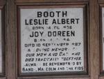 BOOTH Leslie Albert 1936-1987 & Joy Doreen 1941-1987