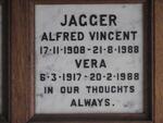 JAGGER Alfred Vincent 1908-1988 & Vera 1917-1988