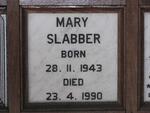 SLABBER Mary 1943-1990