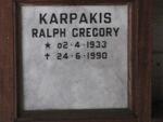 KARPAKIS Ralph Gregory 1933-1990