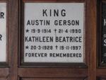 KING Austin Gerson 1914-1990 & Kathleen Beatrice 1928-1997