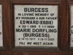 BURGESS Edward 1919-1990 & Marie DORFLING 1917-2005