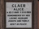 CLAER Alice 1920-1989