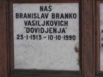 VASILJKOVICH Branislav Branko 1913-1990