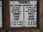 TOWNES Edward Floyd 1920-1992 & Violet Maud 1917-1998