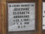 ABRAHAMS Josephine Elizabeth 1907-1993