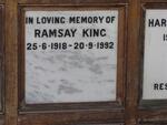 KING Ramsay 1918-1992
