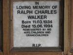 WALKER Ralph Charles 1934-1994