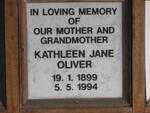 OLIVER Kathleen Jane 1899-1994