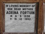 FORTUIN Adrina 1930-1992