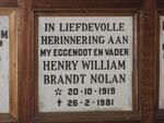 NOLAN Henry William Brandt 1919-1981