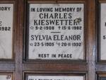 KIESWETTER Charles 1908-1982 & Sylvia Eleanor 1909-1992