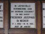 NECKER Frederick Jozephus, de 1952-1981