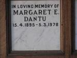 DANTU Margaret E. 1895-1978
