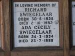 SWIEGELAAR Richard 1925-1982 & Ada Cecily 1934-1988