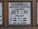 NOTHNAGEL Matthys Petrus Jacobus 1920-1983 & Peggy 1922-2006
