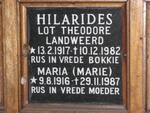 HILARIDES Lot Theodore Landweerd 1917-1982 & Maria 1916-1987
