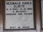 CLOETE Reginald Earle 1933-1982