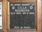 BEHRENS Cilla 1920-1983