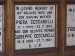 CECCARELLI Giuseppe 1904-1987 & Piera 1904-1983