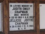 CHAPMAN Jellicoe Joffre 1915-1985 & Judith Emily MOSES 1915-1983