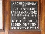 JONES L.G. Twentyman 1909-1983 & C.E.L. NEWTON 1909-1999