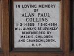 COLLINS Alan Paul 1928-1984