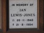 JONES Ian, LEWIS 1940-1984