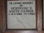 COOPER Gertrude P., WHITE 1896-1984