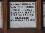 TOORN Gijsbert, van der 1908-1987 & Wilhelmina Adriana Maria 1912-1984