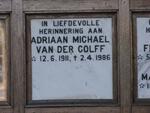 COLFF Adriaan Michael, van der 1911-1986