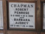 CHAPMAN Robert Penrose 1906-1986 & Barbara Audrey 1911-1986