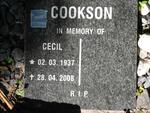 COOKSON Cecil 1937-2008