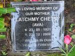 CHETTY Latchmy 1921-2008