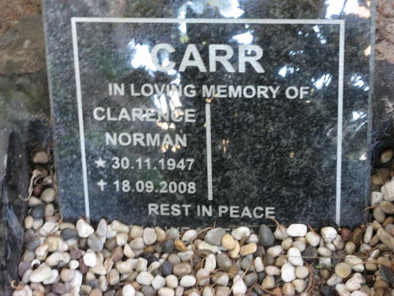 CARR Clarence Norman 1947-2008