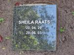 RAATS Sheila 1929-2003