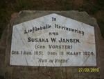 JANSEN Susana W. nee VORSTER 1851-1924