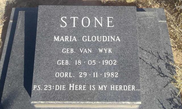 STONE Maria Gloudina nee VAN WYK 1902-1982