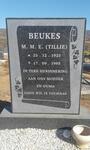 BEUKES M.M.E. 1923-1995