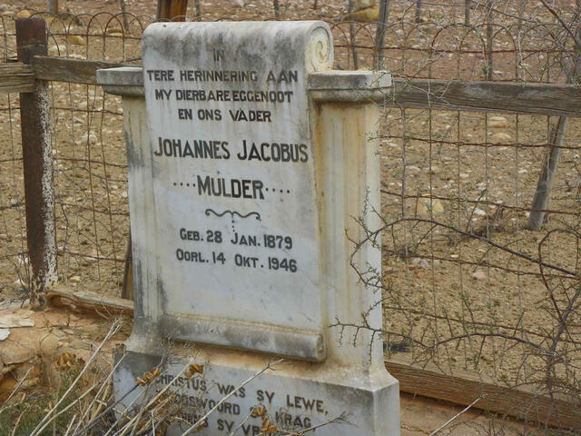 MULDER Johannes Jacobus 1879-1946
