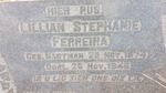 FERREIRA Lillian Stephanie nee HARTMAN 1874-1946