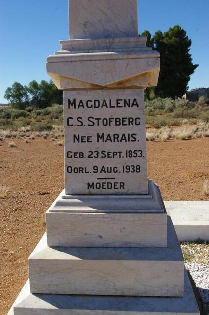 STOFBERG Magdalena C.S. nee MARAIS 1853-1938