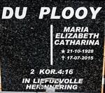 PLOOY Maria Elizabeth Catharina, du 1928-2015