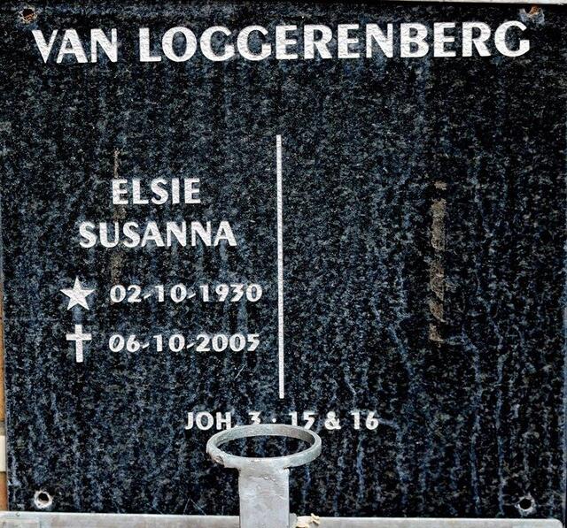 LOGGERENBERG Elsie Susanna, van 1930-2005
