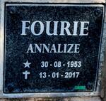 FOURIE Annalize 1953-2014