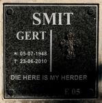 SMIT Gert 1948-2010