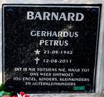 BARNARD Gerhardus Petrus 1942-2011
